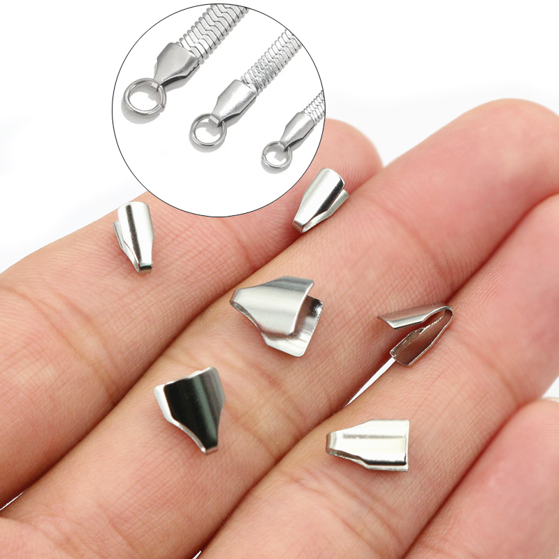 Charm Bracelet Beads - 100 pezzi in acciaio inossidabile 2-7mm
