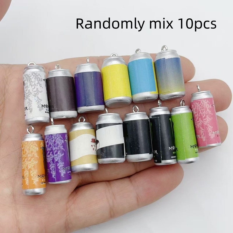 Drop Earrings - 10 Pezzi Mini Ciondoli in Resina