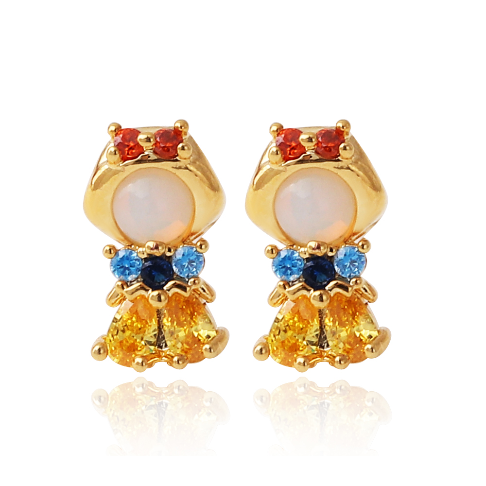 Opal Earrings Dangle - Bellissimi orecchini da principessa in cristallo