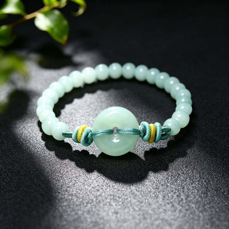 Charm Bracelet Beads - Bracciale con Perle di Smeraldo Naturale