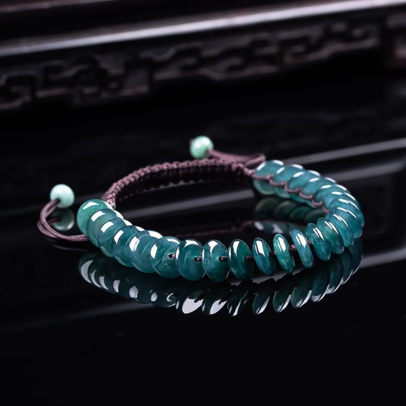 Charm Bracelet Beads - Bracciale con Perle di Smeraldo Naturale