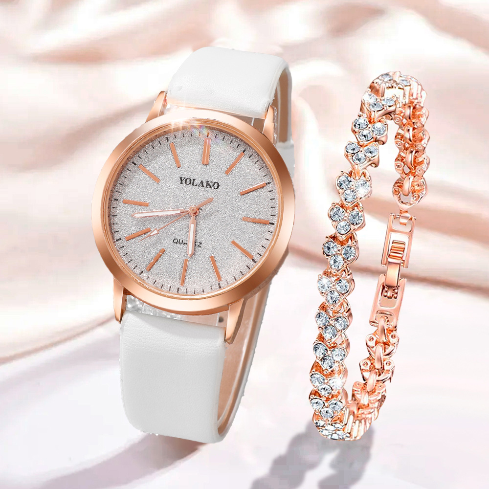 Jewels On Watches - Elegante Set di 2 Pezzi: Orologio