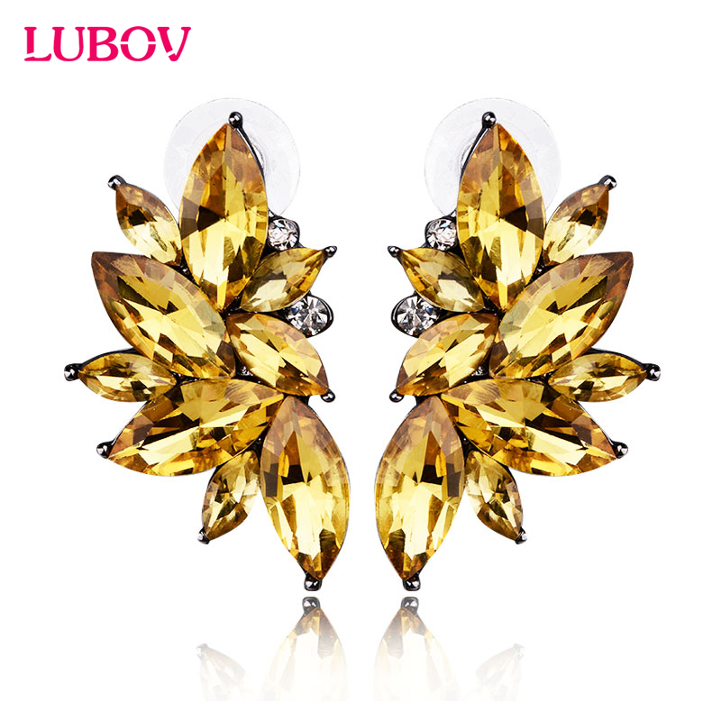 Opal Earrings Dangle - Orecchini a bottone in pietra opale