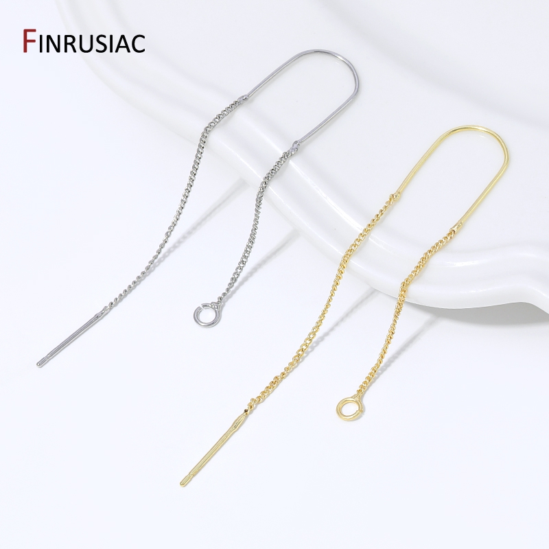 Drop Earrings - Orecchini pendenti a catena lunga con
