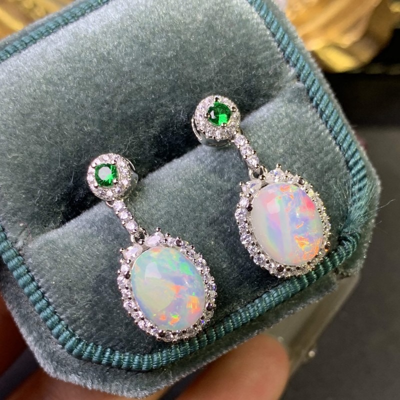 Orecchino opale in argento Ste - Opal Earrings Dangle recensione e prezzo
