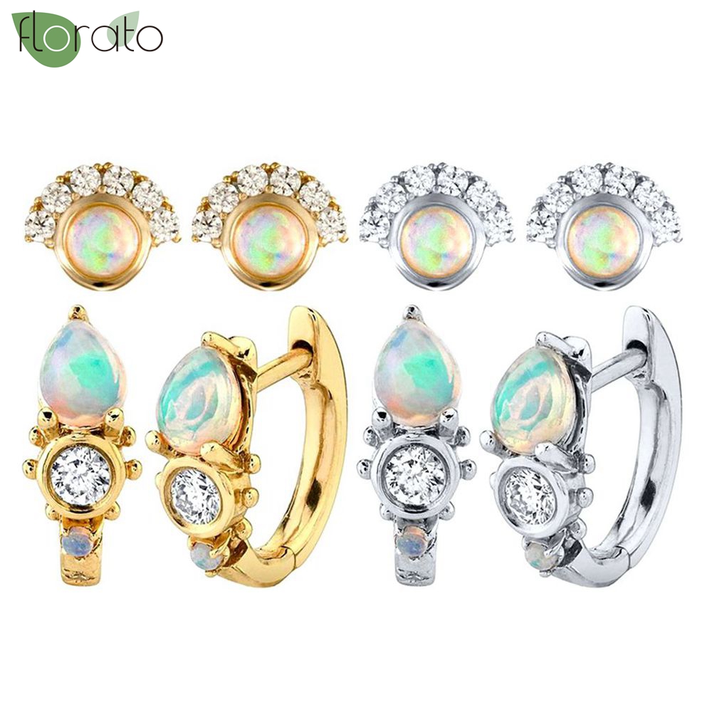 Orecchini a cerchio piccoli sq - Opal Earrings Dangle recensione e prezzo